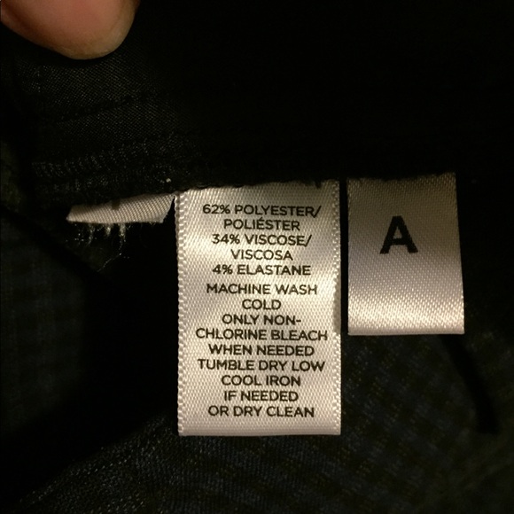 Loft blue/black skinny pants size 00 EUC - Picture 3 of 6